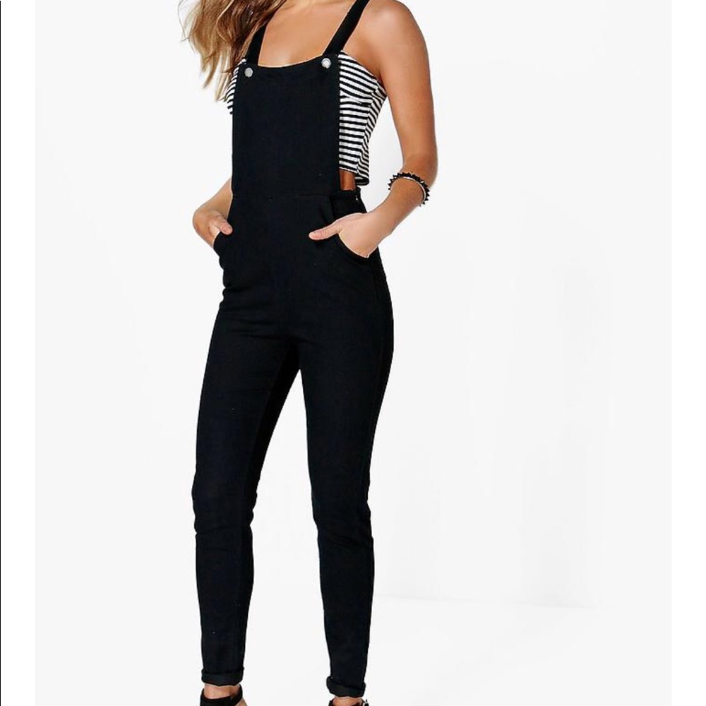 Boohoo Slim fit Denim Overalls